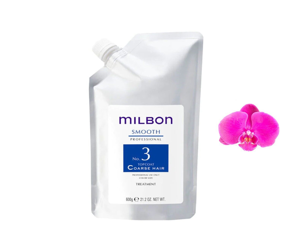 Milbon Smooth No. 3 Coarse Hair Topcoat 600ml / 21.2oz