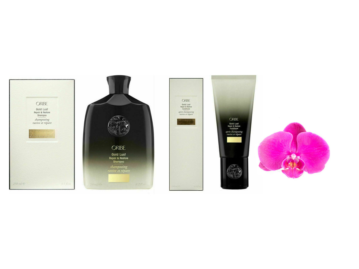 Oribe Gold Lust Shampoo 8.5oz And Conditioner 6.8oz Brand New In Box
