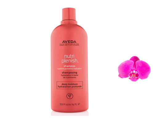 Aveda Nutriplenish Deep Moisture Shampoo 33.8oz / 1 Litre New Same Day Ship