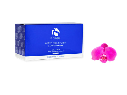 iS Clinical Active Peel System Step 1 & 2 Treatment Pads 15 Treatments Sets 2.9ml Each Bran