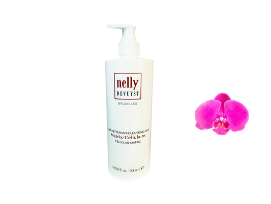 Nelly De Vuyst Lait Nettoyant Cleansing Milk Matrix Cellulaire 500ml / 16.9oz Prof Brand New