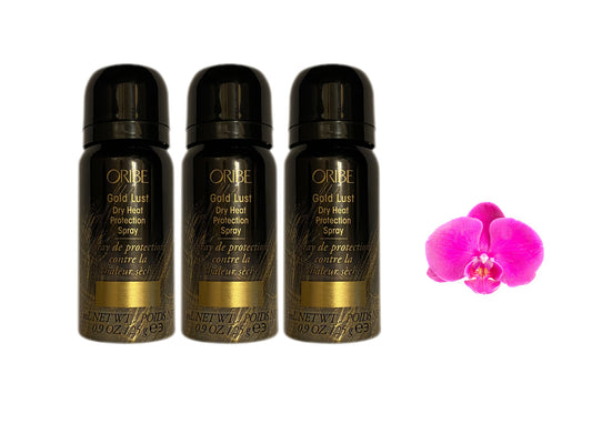 Oribe Gold Lust Dry Heat Protection Spray 43ml / 0.9oz X 3 Bottles
